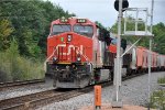 Paused eastbound unit potash train